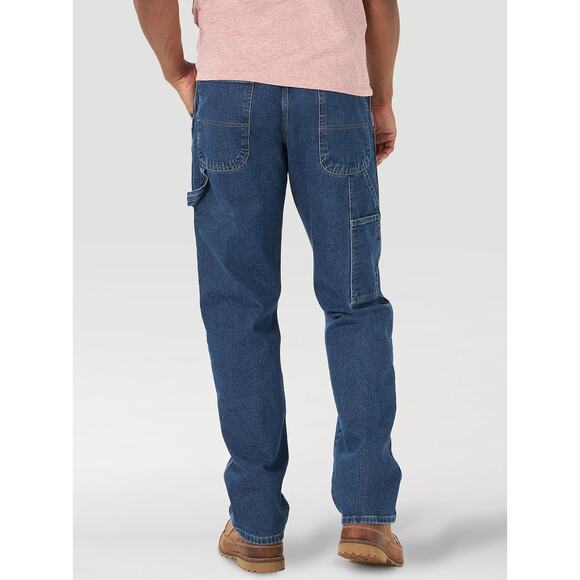 Wrangler Men's Five Star Premium Carpenter Jeans Stright Leg Blue Size 34/30 - Picture 6 of 7